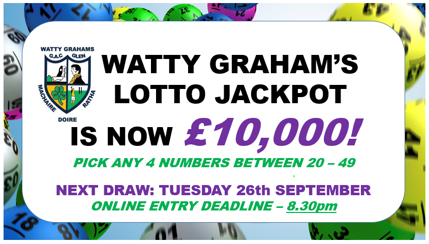 Lotto jackpot for the next draw