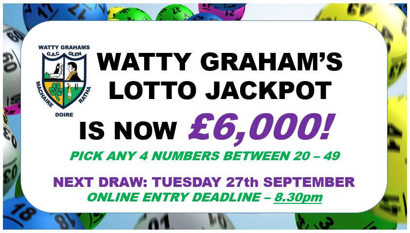 Lotto jackpot for the next draw