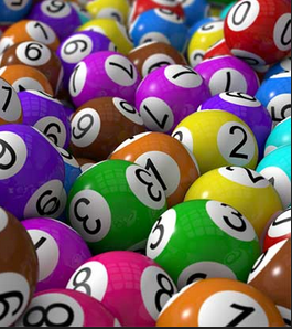 Colourful Lotto balls 