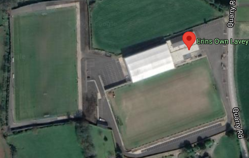 Aerial view of Lavey gac pitches